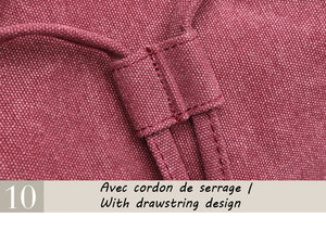 Strasbourg - Sac à dos scolaire en toile imperméable pour ordinateur portable - 5 couleurs
