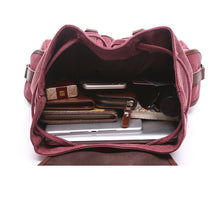 Charger l&#39;image dans la galerie, Strasbourg - Sac à dos scolaire en toile imperméable pour ordinateur portable - 5 couleurs
