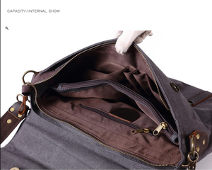 WASHINGTON | Sac pour ordinateur portable en cuir et toile | 4 couleurs