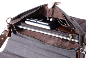 WASHINGTON | Sac pour ordinateur portable en cuir et toile | 4 couleurs