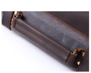 WASHINGTON | Sac pour ordinateur portable en cuir et toile | 4 couleurs