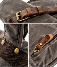 Charger l&#39;image dans la galerie, BRAVEHEARTH | Sac à dos en cuir et toile | 3 couleurs
