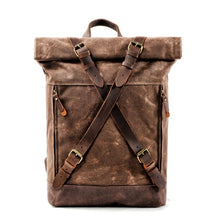 Charger l&#39;image dans la galerie, BRAVEHEARTH | Sac à dos en cuir et toile | 3 couleurs
