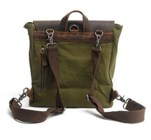 Charger l&#39;image dans la galerie, RAGNAR | Sac à dos en toile et cuir | 4 coloris
