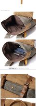 Cargar imagen en el visor de la galería, RÒTERDAM - Mochila de lona y cuero estilo casual impermeable - 4 colores
