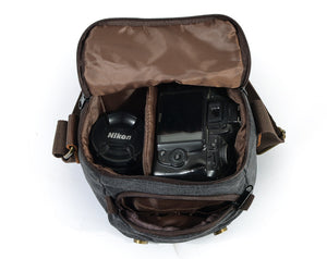 Sac à bandoulière pour appareils photo Canon, Nikon, Sony, Olympus