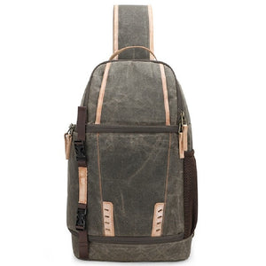 Picasso - Bolso de hombro cruzado de lona y cuero para cámara de fotos SLR - 3 colores