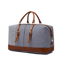 Charger l&#39;image dans la galerie, JEANNE | Nouvelle valise de voyage en cuir et toile | Style informel
