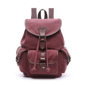 Strasbourg - Sac à dos scolaire en toile imperméable pour ordinateur portable - 5 couleurs