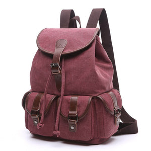 Strasbourg - Sac à dos scolaire en toile imperméable pour ordinateur portable - 5 couleurs
