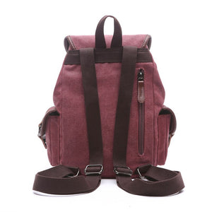 Strasbourg - Sac à dos scolaire en toile imperméable pour ordinateur portable - 5 couleurs