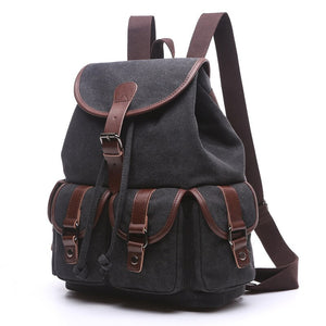 Strasbourg - Sac à dos scolaire en toile imperméable pour ordinateur portable - 5 couleurs