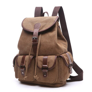Strasbourg - Sac à dos scolaire en toile imperméable pour ordinateur portable - 5 couleurs