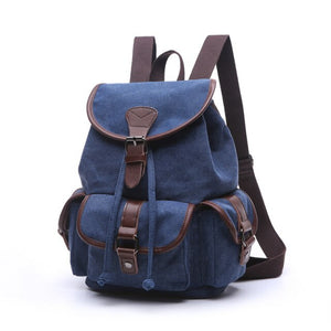 Strasbourg - Sac à dos scolaire en toile imperméable pour ordinateur portable - 5 couleurs
