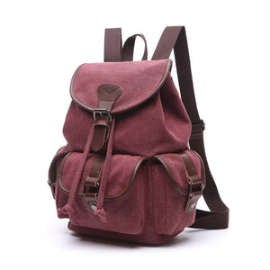 Strasbourg - Sac à dos scolaire en toile imperméable pour ordinateur portable - 5 couleurs