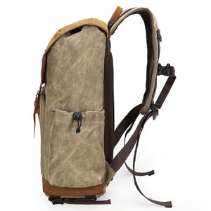 Sac à dos professionnel en cuir pour caméra photo et vidéo | Style décontracté