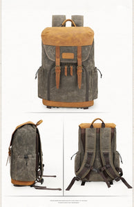 Sac à dos professionnel en cuir pour caméra photo et vidéo | Style décontracté