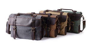 WASHINGTON | Sac pour ordinateur portable en cuir et toile | 4 couleurs