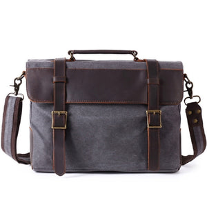 WASHINGTON | Sac pour ordinateur portable en cuir et toile | 4 couleurs
