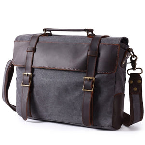 WASHINGTON | Sac pour ordinateur portable en cuir et toile | 4 couleurs