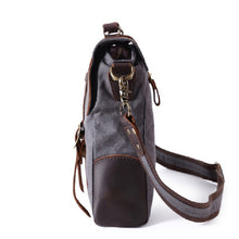 Charger l&#39;image dans la galerie, WASHINGTON | Sac pour ordinateur portable en cuir et toile | 4 couleurs

