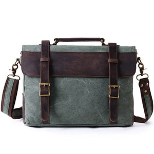 WASHINGTON | Sac pour ordinateur portable en cuir et toile | 4 couleurs