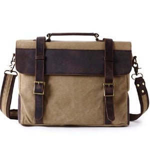 WASHINGTON | Sac pour ordinateur portable en cuir et toile | 4 couleurs