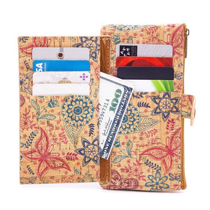 NAIMA | Portefeuille en liège naturel avec porte-cartes