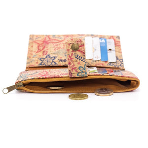 NAIMA | Portefeuille en liège naturel avec porte-cartes