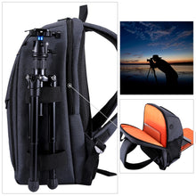 Cargar imagen en el visor de la galería, URBAN COLLECTION - MARSEILLE - Mochila para cámara digital con cargador exterior Nikon, Canon, Lens
