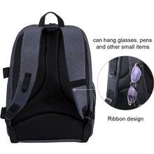 Cargar imagen en el visor de la galería, URBAN COLLECTION - MARSEILLE - Mochila para cámara digital con cargador exterior Nikon, Canon, Lens
