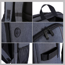 Cargar imagen en el visor de la galería, URBAN COLLECTION - MARSEILLE - Mochila para cámara digital con cargador exterior Nikon, Canon, Lens
