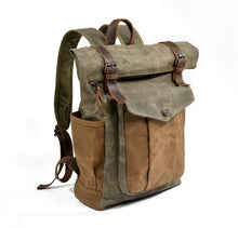 Charger l&#39;image dans la galerie, NOMAD | Sac à dos de voyage en cuir et toile cirée | 4 coloris

