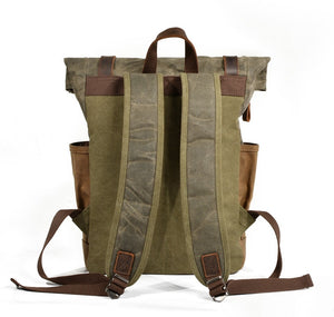 NOMAD | Sac à dos de voyage en cuir et toile cirée | 4 coloris