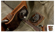 Charger l&#39;image dans la galerie, NOMAD | Sac à dos de voyage en cuir et toile cirée | 4 coloris
