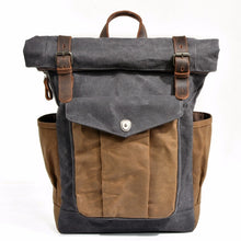 Charger l&#39;image dans la galerie, NOMAD | Sac à dos de voyage en cuir et toile cirée | 4 coloris
