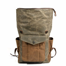 Charger l&#39;image dans la galerie, NOMAD | Sac à dos de voyage en cuir et toile cirée | 4 coloris
