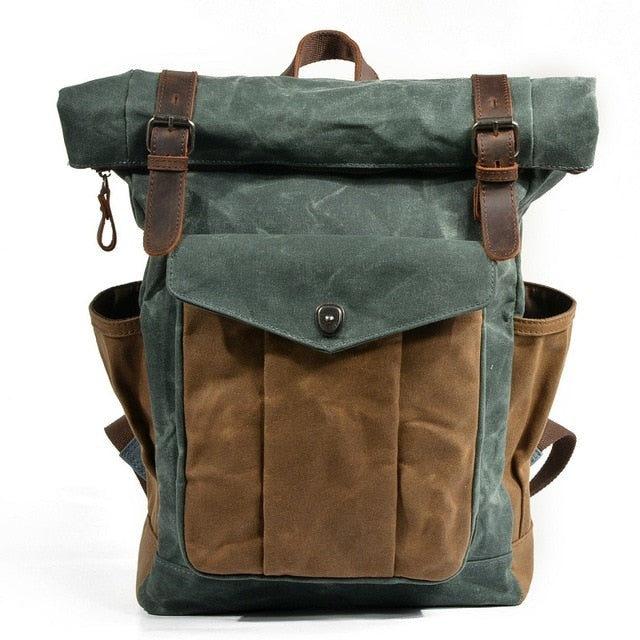 NOMAD | Sac à dos de voyage en cuir et toile cirée | 4 coloris