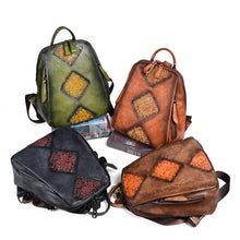 Cargar imagen en el visor de la galería, MALMO | Mochila Cuero Genuino | 4 colores
