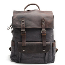Cargar imagen en el visor de la galería, MESSENGER | Mochila para diario de cuero y lona | 5 colores
