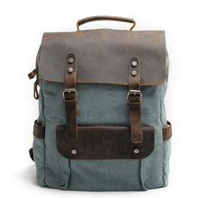 Cargar imagen en el visor de la galería, MESSENGER | Mochila para diario de cuero y lona | 5 colores

