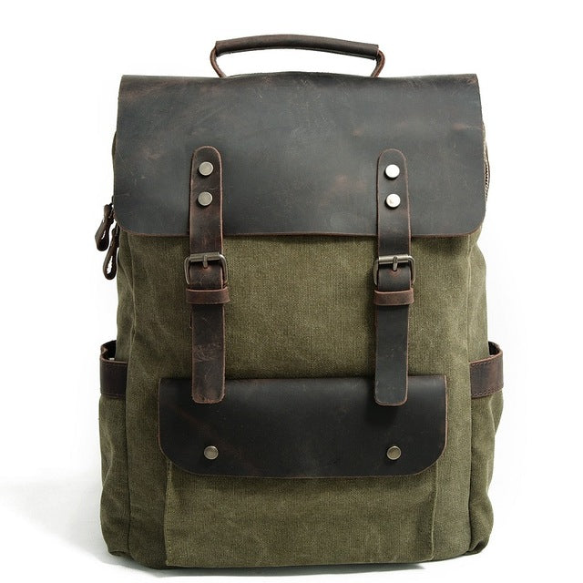 MESSENGER | Mochila para diario de cuero y lona | 5 colores