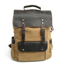 Cargar imagen en el visor de la galería, MESSENGER | Mochila para diario de cuero y lona | 5 colores
