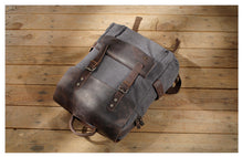 Cargar imagen en el visor de la galería, MESSENGER | Mochila para diario de cuero y lona | 5 colores
