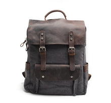 Cargar imagen en el visor de la galería, MESSENGER | Mochila para diario de cuero y lona | 5 colores
