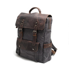 Cargar imagen en el visor de la galería, MESSENGER | Mochila para diario de cuero y lona | 5 colores
