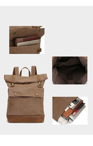 OSLO | Mochila de lona y cuero | 4 colores