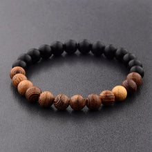 Cargar imagen en el visor de la galería, Yoga Surf - Brazalete de madera natural
