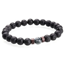 Cargar imagen en el visor de la galería, Moon - Pulsera piedra volcánica
