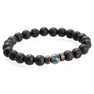 Moon - Pulsera piedra volcánica